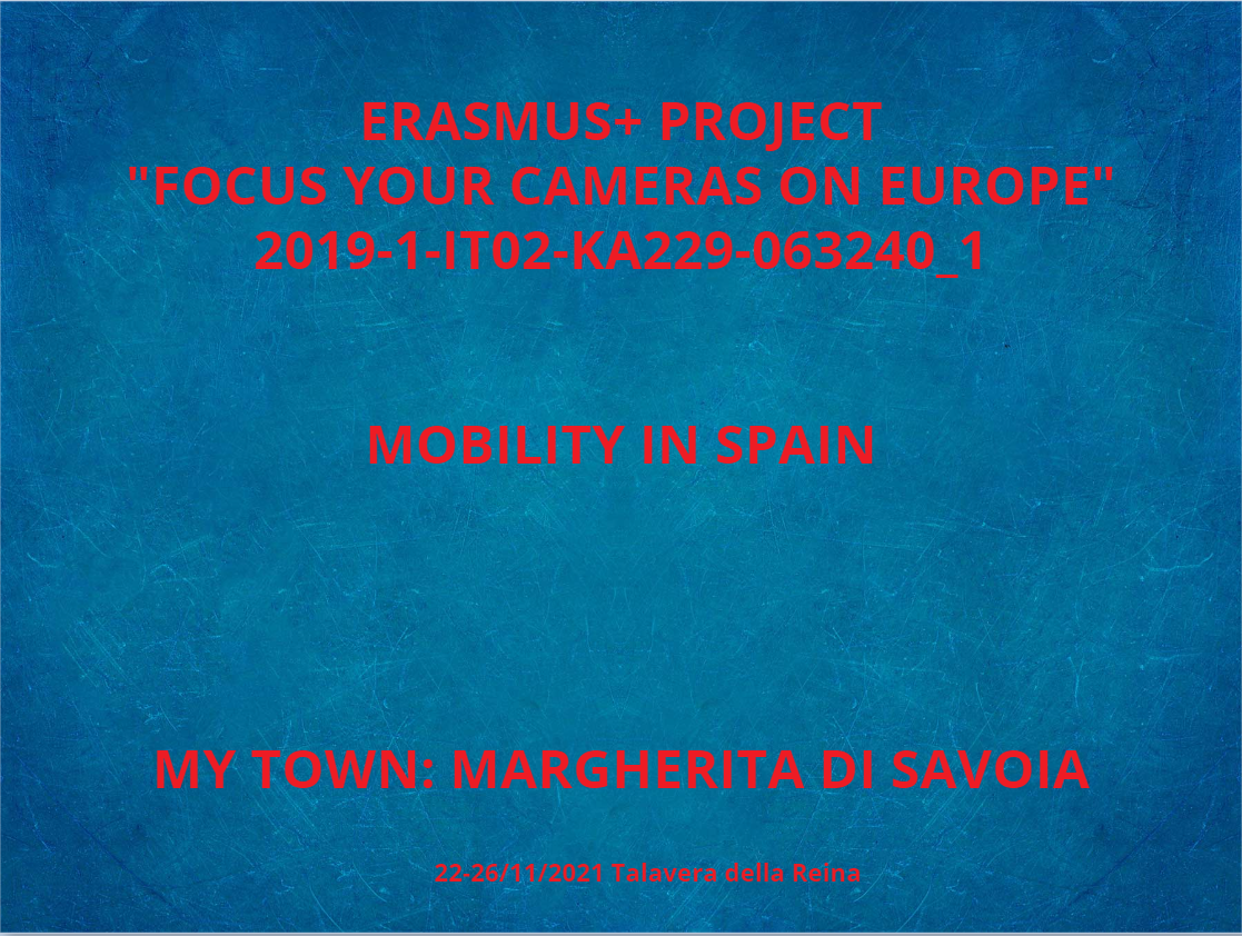 Erasmus+ “Focus Your Cameras on Europe” - 2019-1-IT02-KA229-063240_1